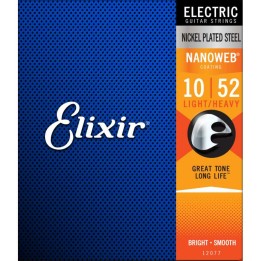 Acquista ELIXIR 12077 ELECTRIC NICKEL PLATED STEEL NANOWEB 10-52 online | Merula Strumenti Musicali