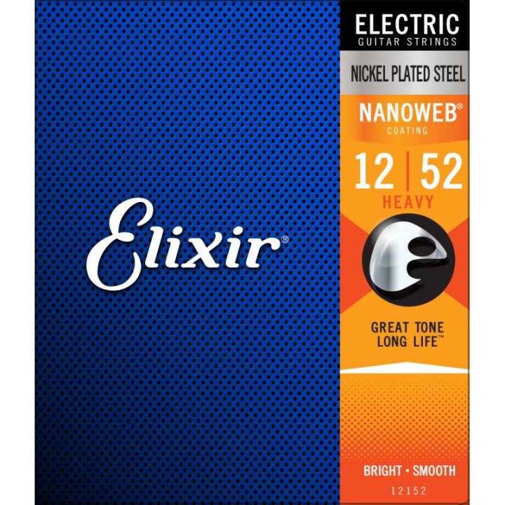 Acquista ELIXIR 12152 ELECTRIC NICKEL PLATED STEEL NANOWEB 12-52 online | Merula Strumenti Musicali