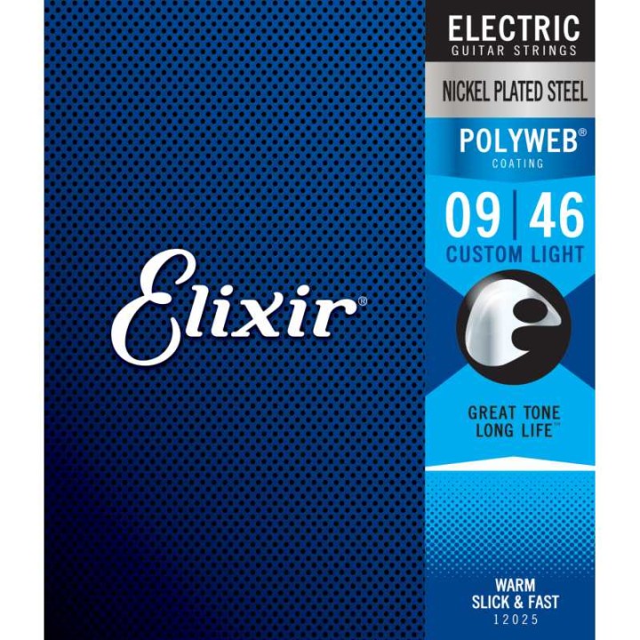 Acquista ELIXIR 12025 ELECTRIC NICKEL PLATED STEEL POLYWEB 9-46 online | Merula Strumenti Musicali