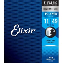Acquista ELIXIR 12100 ELECTRIC NICKEL PLATED STEEL POLYWEB 11-49 online | Merula Strumenti Musicali