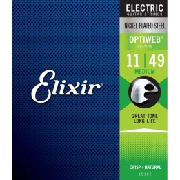 Acquista ELIXIR 19102 ELECTRIC NICKEL PLATED STEEL OPTIWEB 11-49 online | Merula Strumenti Musicali