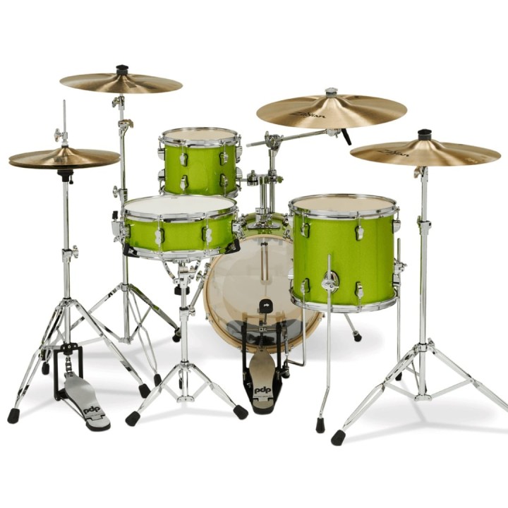 Acquista PDP BY DW New Yorker Shell Set - Electric Green Sparkle - PD802562 online | Merula Strumenti Musicali