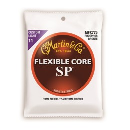 Acquista MARTIN MFX775 SP FLEXIBLE CORE CUSTOM LIGHT PHOSPHOR 11-52 online | Merula Strumenti Musicali