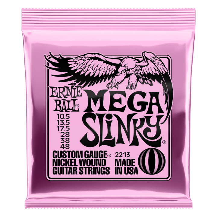 Acquista ERNIE BALL 2213 MEGA SLINKY NICKEL WOUND ELECTRIC GUITAR STRINGS - 10.5-48 online | Merula Strumenti Musicali
