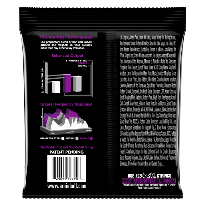 Acquista ERNIE BALL 2720 COBALT POWER SLINKY 11-48 online | Merula Strumenti Musicali