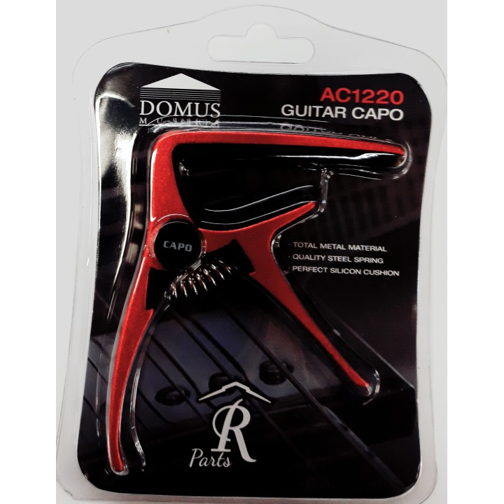 Acquista DOMUS AC1220R (ROSSO) CAPOTASTO PER CHITARRA ACUSTICA/ELETTRICA online | Merula Strumenti Musicali
