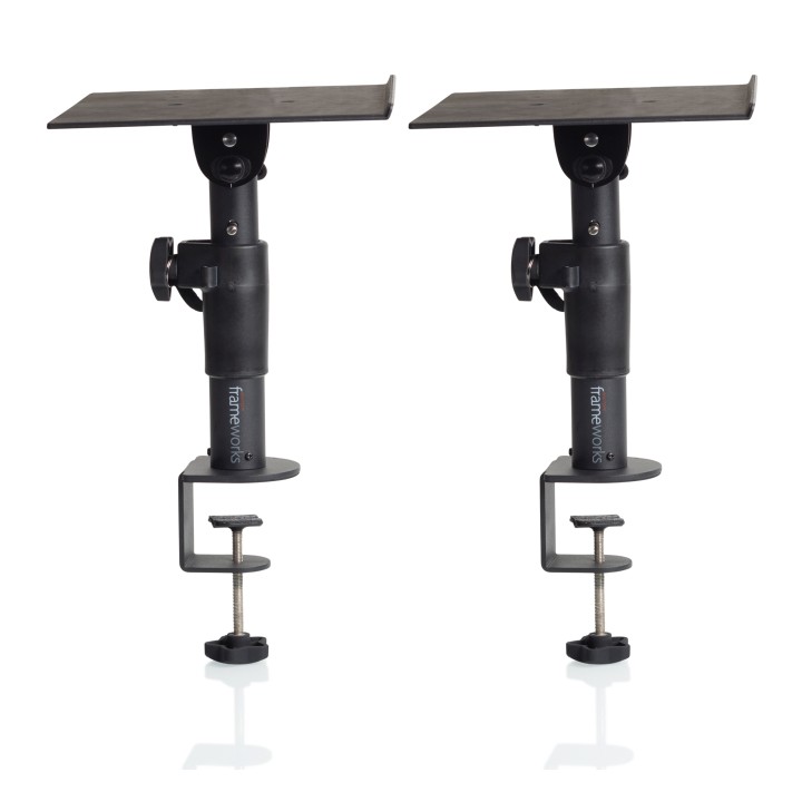 Acquista GATOR Gfwspkstmndskcmp - Coppia Di Stand A Clamp Da Tavolo Per Studio Monitor online | Merula Strumenti Musicali