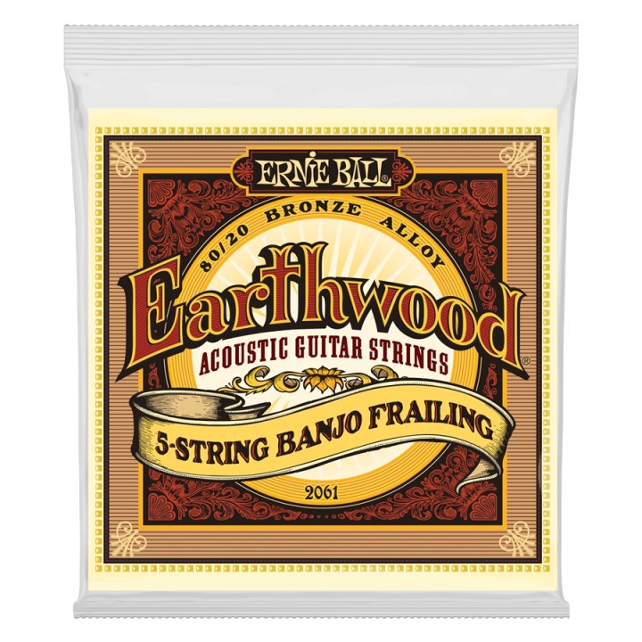 Acquista ERNIE BALL 2061 EARTHWOOD BANJO FRAILING TERMINATE AD ANELLO BRONZO 80/20 online | Merula Strumenti Musicali