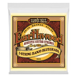 Acquista ERNIE BALL 2063 EARTHWOOD BANJO BLUEGRASS TERMINATE AD ANELLO BRONZO 80/20 online | Merula Strumenti Musicali