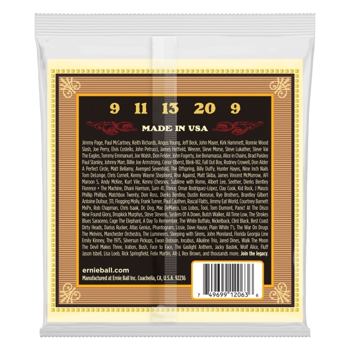 Acquista ERNIE BALL 2063 EARTHWOOD BANJO BLUEGRASS TERMINATE AD ANELLO BRONZO 80/20 online | Merula Strumenti Musicali