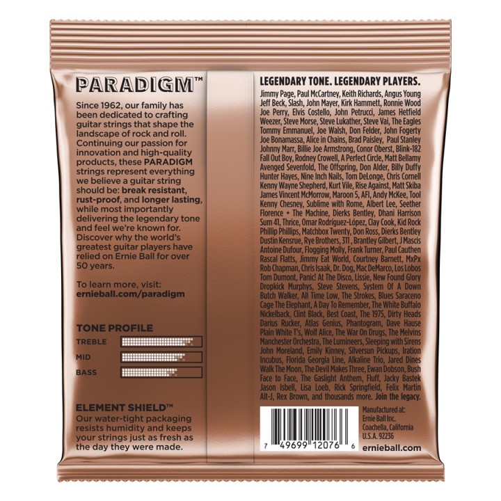 Acquista ERNIE BALL 2076 PARADIGM PHOSPHOR BRONZE MEDIUM LIGHT 12-54 online | Merula Strumenti Musicali