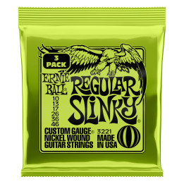 Acquista ERNIE BALL 3221 Nickel Wound Regular Slinky 10-46 - 3 Set online | Merula Strumenti Musicali