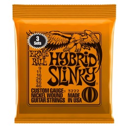 Acquista ERNIE BALL 3222 NICKEL WOUND HYBRID SLINKY 9-46 - 3 SET online | Merula Strumenti Musicali