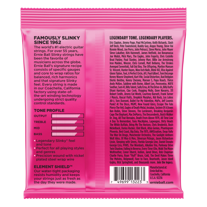 Acquista ERNIE BALL 3223 NICKEL WOUND SUPER SLINKY 9-42 - 3 SET online | Merula Strumenti Musicali