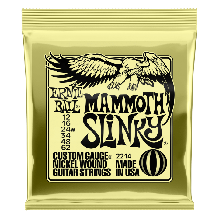 Acquista ERNIE BALL 2214 NICKEL WOUND MAMMOTH SLINKY 12-62 online | Merula Strumenti Musicali