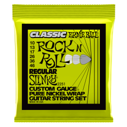 Acquista ERNIE BALL 2251 Regular Slinky Classic Rock N Roll Pure Nickel Wrap Electric Guitar  online | Merula Strumenti Musicali