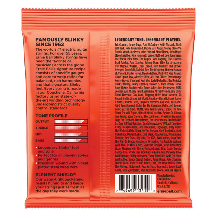 Acquista ERNIE BALL 3215 NICKEL WOUND SKINNY TOP HEAVY BOTTOM SLINKY 10-52 - 3 SET online | Merula Strumenti Musicali