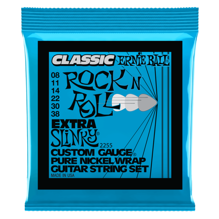 Acquista ERNIE BALL 2255 Extra Slinky Classic Rock n Roll Pure Nickel Wrap Electric Guitar St online | Merula Strumenti Musicali