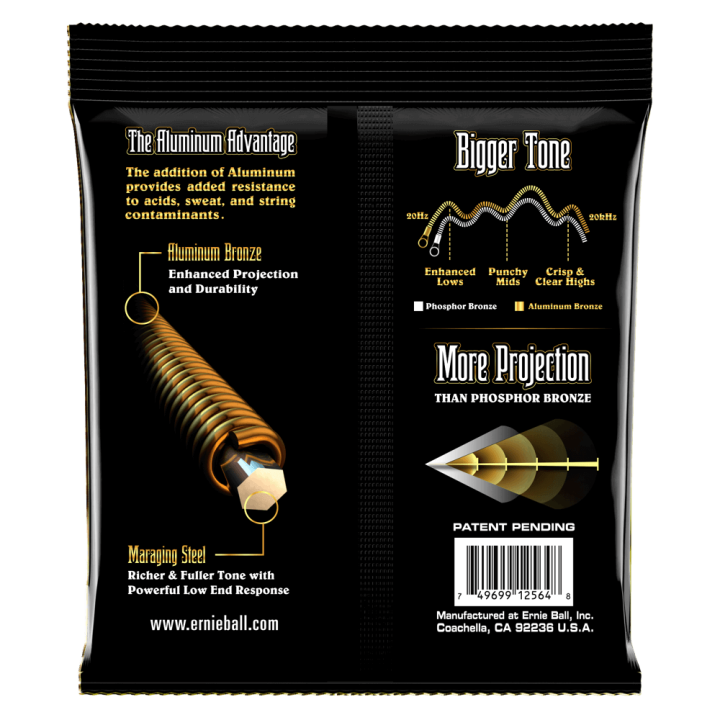 Acquista ERNIE BALL 2564 ALUMINUM BRONZE MEDIUM 13-56 online | Merula Strumenti Musicali