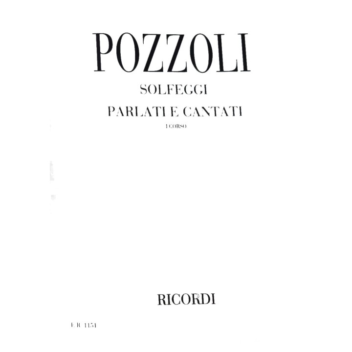 Acquista RICORDI POZZOLI 1 CORSO - SOLFEGGI PARLATI E CANTATI online | Merula Strumenti Musicali