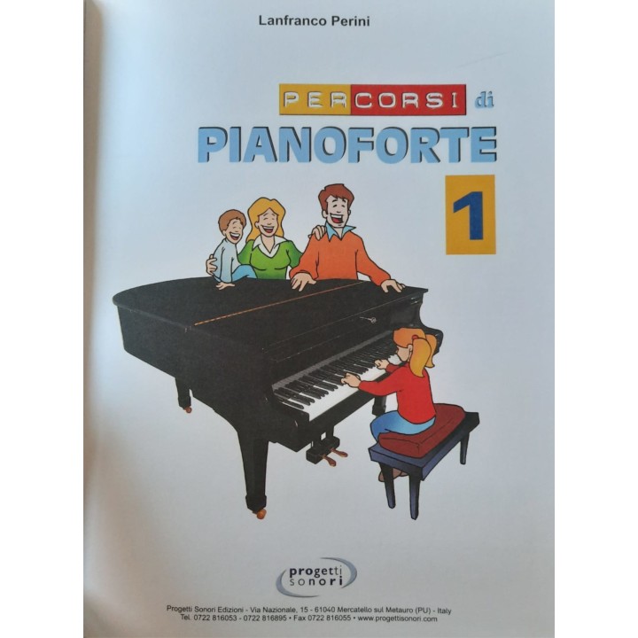 Acquista PROGETTI SONORI L. PERINI PERCORSI DI PIANOFORTE 1 | Merula Strumenti Musicali