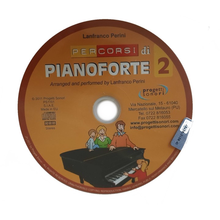 Acquista PROGETTI SONORI L. PERINI PERCORSI DI PIANOFORTE 2 | Merula Strumenti Musicali