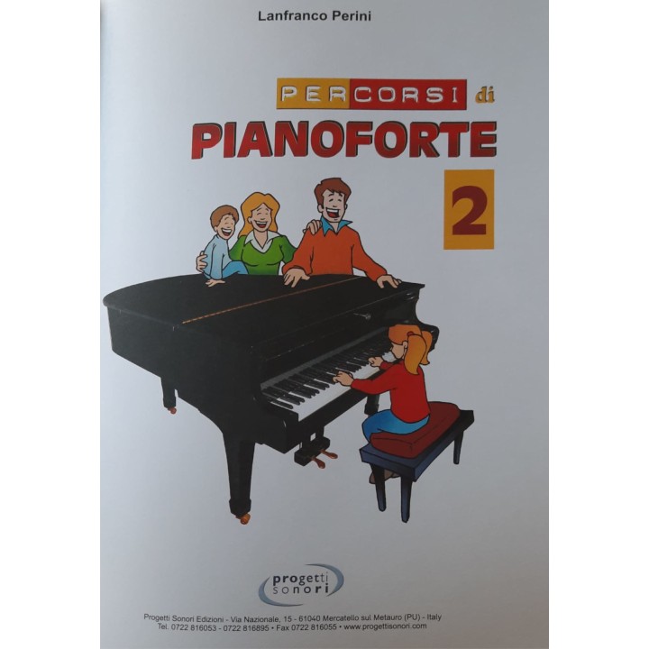 Acquista PROGETTI SONORI L. PERINI PERCORSI DI PIANOFORTE 2 | Merula Strumenti Musicali