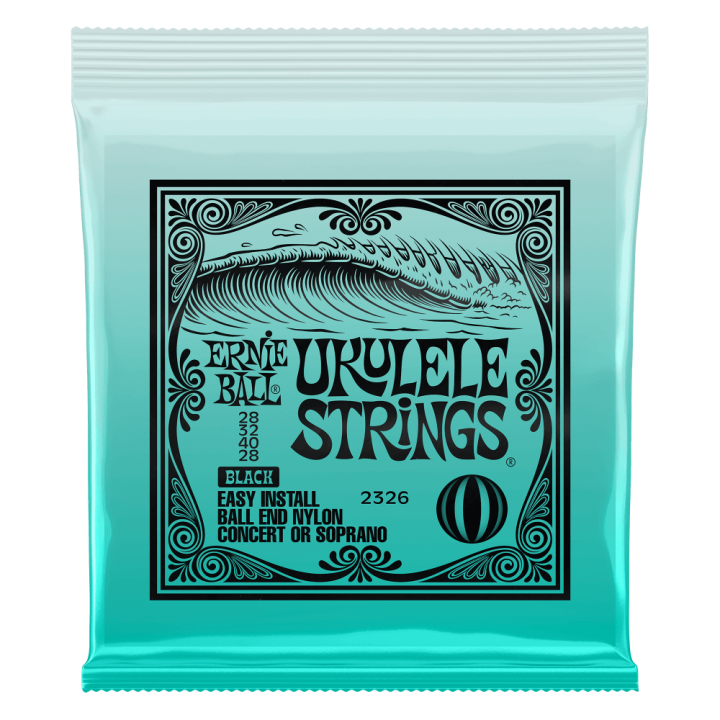 Acquista ERNIE BALL 2326 CORDE IN NYLON UKULELE CONCERTO O SOPRANO (BALL END) - BLACK online | Merula Strumenti Musicali