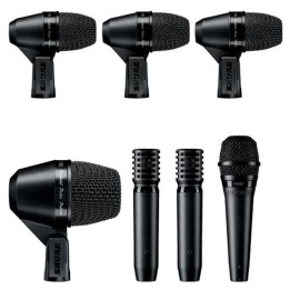 SHURE - PGADRUMKIT7: Set di 7 microfoni per batteria.