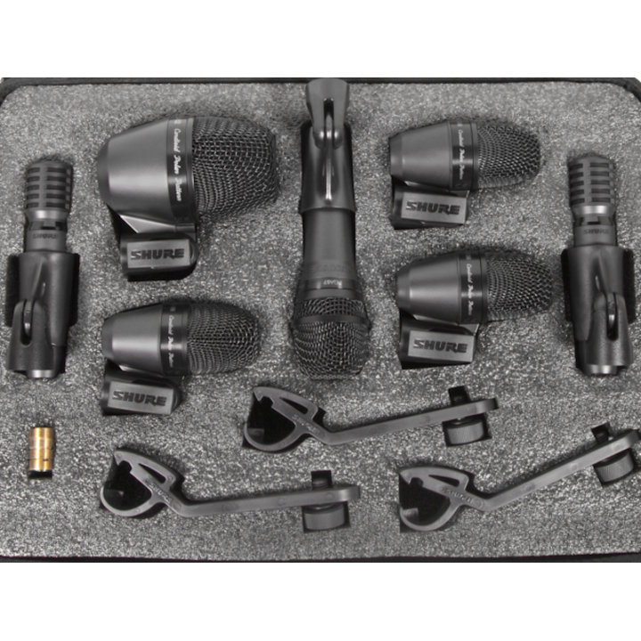 SHURE - PGADRUMKIT7: Set di 7 microfoni per batteria.