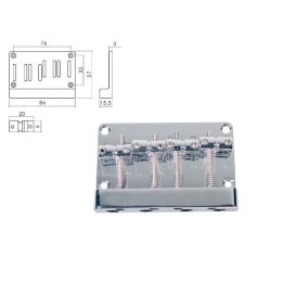 Acquista BOSTON BB-304-C PONTE ATTACCACORDE PER BASSO JOCKER online | Merula Strumenti Musicali