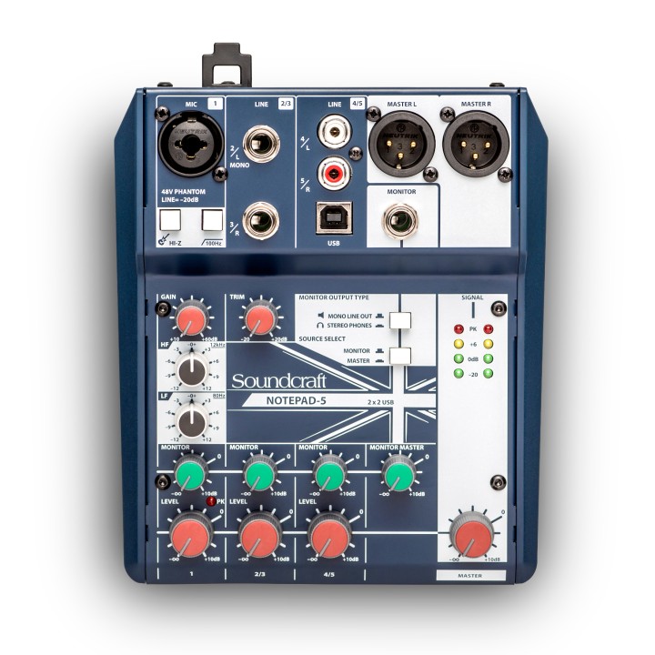 Acquista SOUNDCRAFT Notepad-5 online | Merula Strumenti Musicali