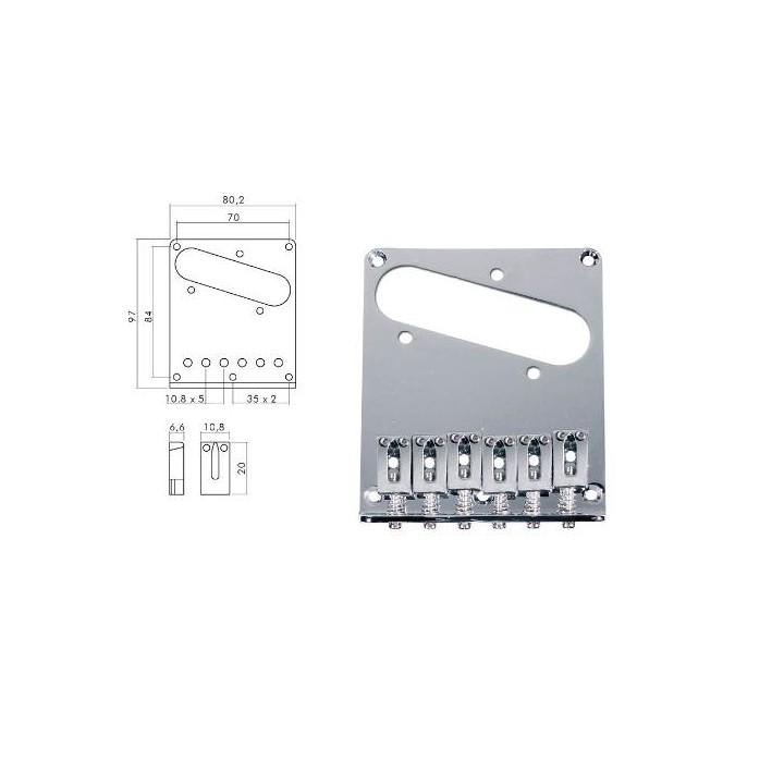 Acquista BOSTON T-66-C PONTE ATTACCACORDE PER CHITARRA ELE online | Merula Strumenti Musicali