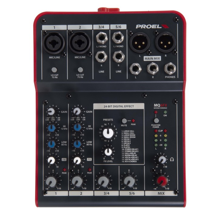 Proel MQ6FX - Mixer Analogico
