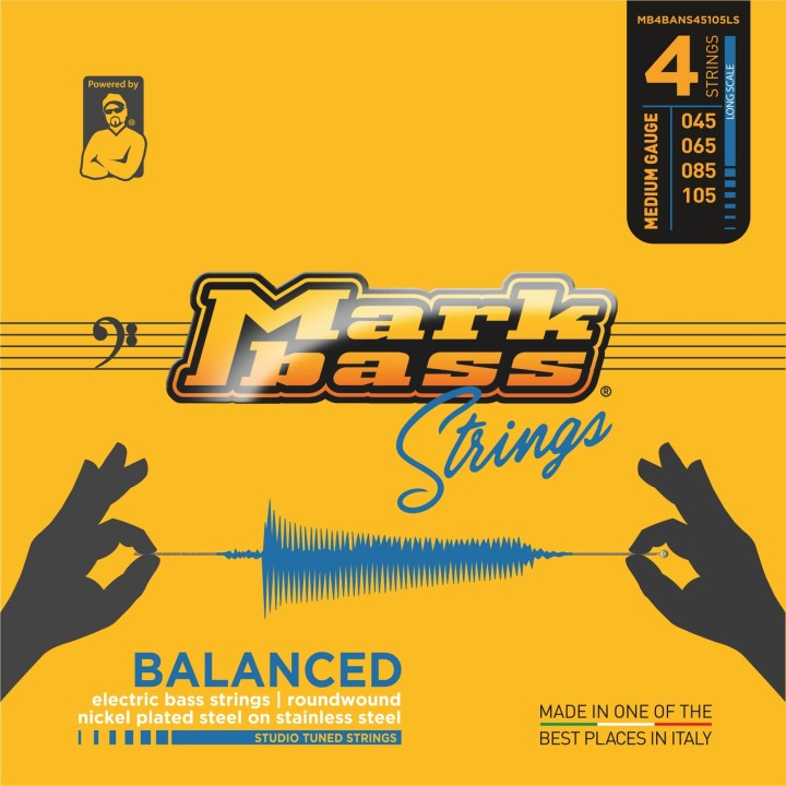 Acquista MARK STRINGS MB4BANS45105LS nickel plated steel on stainless steel STUDIO TUNED STRI | Merula Strumenti Musicali