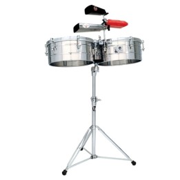 Acquista LATIN PERCUSSION LP818514TIMBALI TITO PUENTE STAINLESS STEEL14"/15" online | Merula Strumenti Musicali