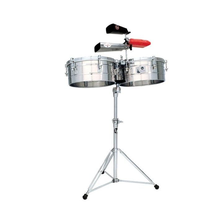 Acquista LATIN PERCUSSION LP818514TIMBALI TITO PUENTE STAINLESS STEEL14"/15" online | Merula Strumenti Musicali