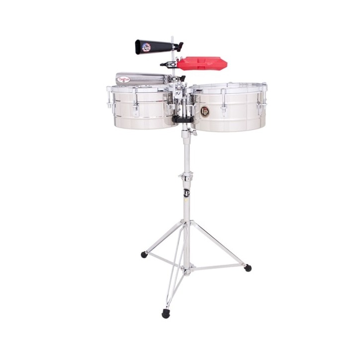 Acquista LATIN PERCUSSION LP818514TIMBALI TITO PUENTE STAINLESS STEEL14"/15" online | Merula Strumenti Musicali
