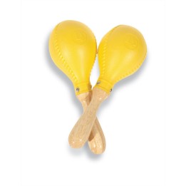 Latin Percussion Pro Maracas - LP281  Maracas in plastica con corpo in legno  Colore giallo