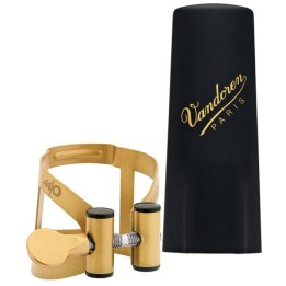 Acquista VANDOREN Legatura M/O Dorato Antico E Copribocchino In Plastica Per Sassofono Barito online | Merula Strumenti Musicali