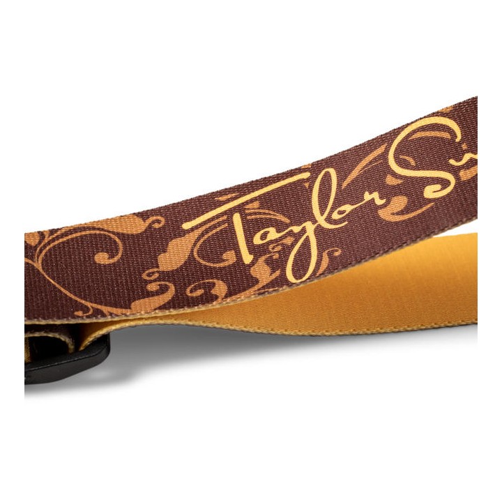TAYLOR - 4126-20 TAYLOR SWIFT GUITAR STRAP SIGNATURE, BROWN