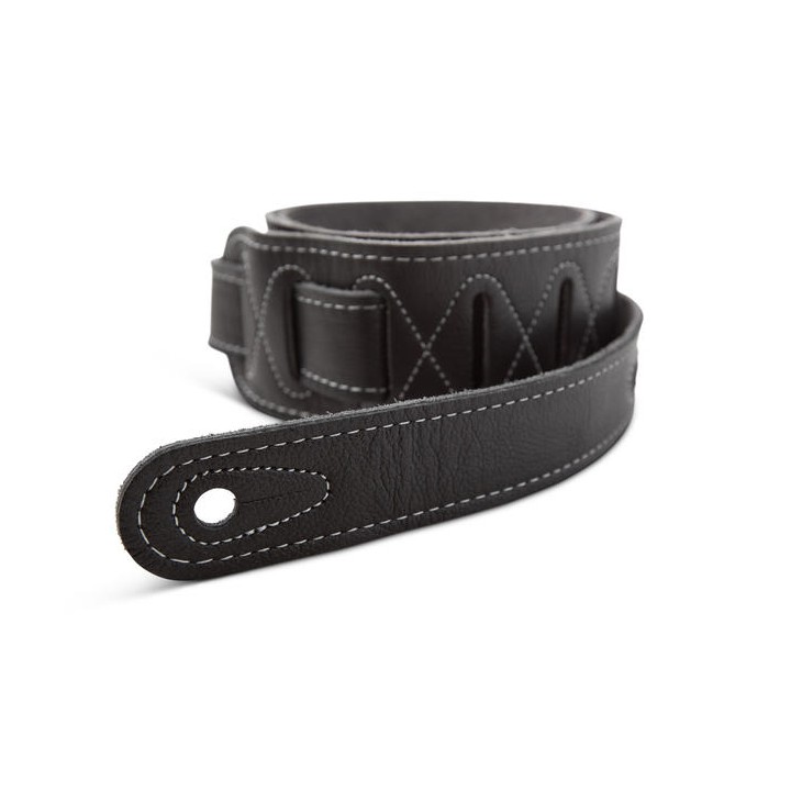 Acquista TAYLOR TL251-06 Taylor 2.5" Black Leather Guitar Strap - Black, Suede Back online | Merula Strumenti Musicali