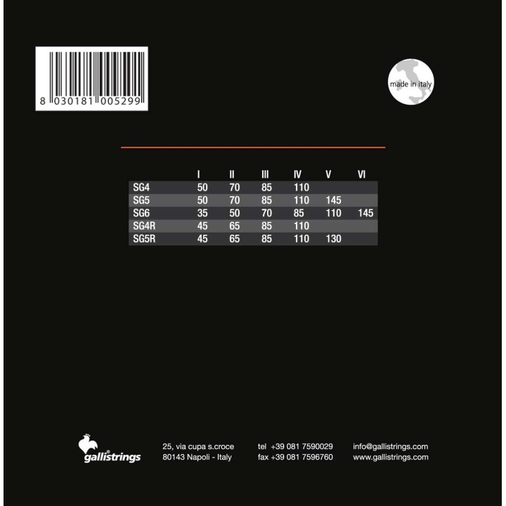 Acquista GALLI STRINGS SG4N online | Merula Strumenti Musicali