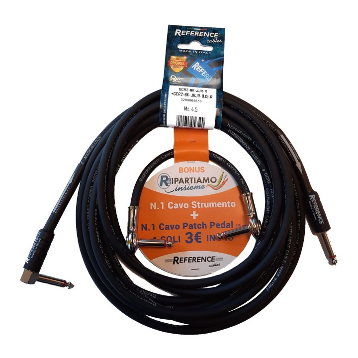 Acquista REFERENCE Cavo GCR2-BK-JJR-R 4,5 mt + cavo patch 15 cm online | Merula Strumenti Musicali
