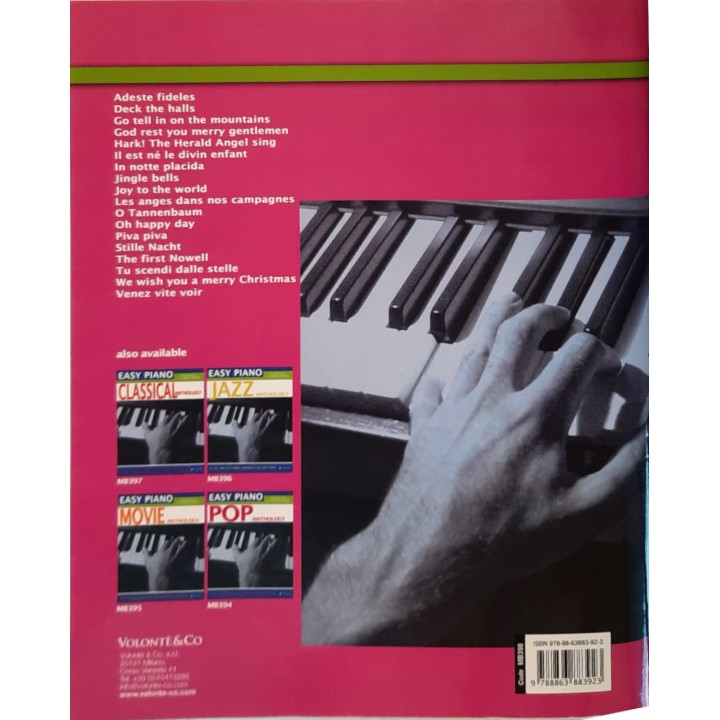 EASY PIANO CHRISTMAS ANTHOLOGY - Raccolta di 18 canzoni natalizie