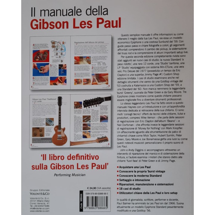 Acquista VOLONTE & CO. PAUL BALMER IL MANUALE DELLA GIBSON LES PAUL online | Merula Strumenti Musicali