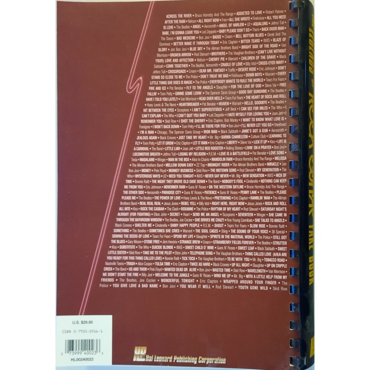 Acquista HAL LEONARD THE LEGEND OF ROCK GUITAR FAKE BOOK | Merula Strumenti Musicali