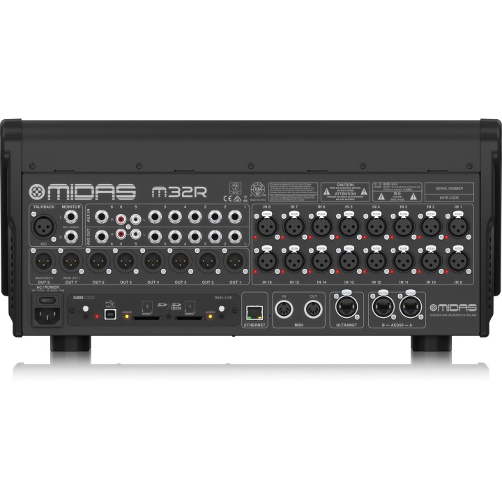 Mixer digitale per live e studio. 40 ingressi – 25 bus MIDAS | M32R LIVE Mixer digitale per live e studio