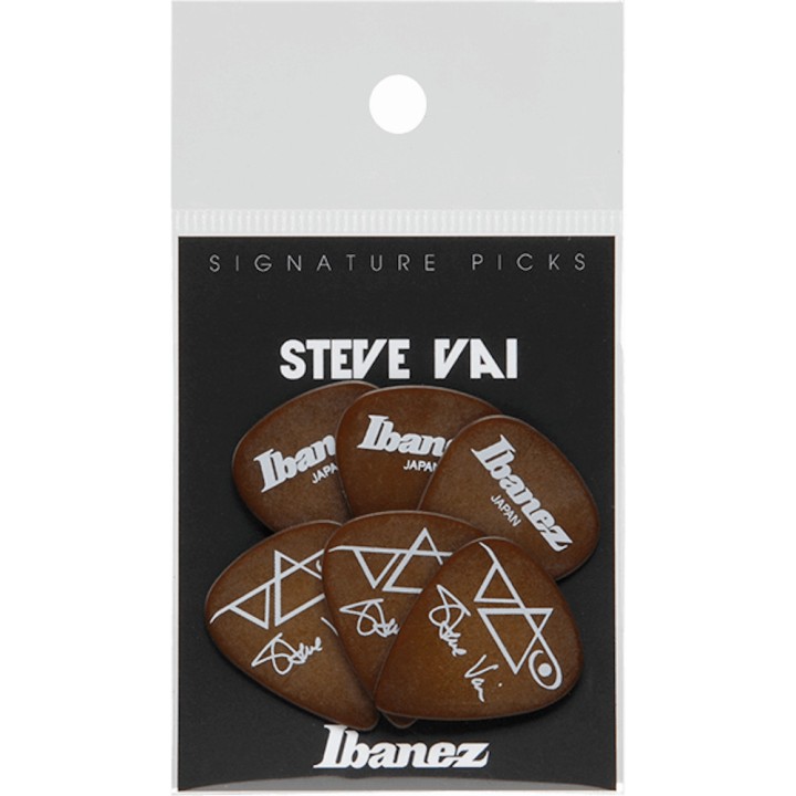 Acquista IBANEZ Set di 6 Plettri Steve Vai Signature B1000SVBR online | Merula Strumenti Musicali