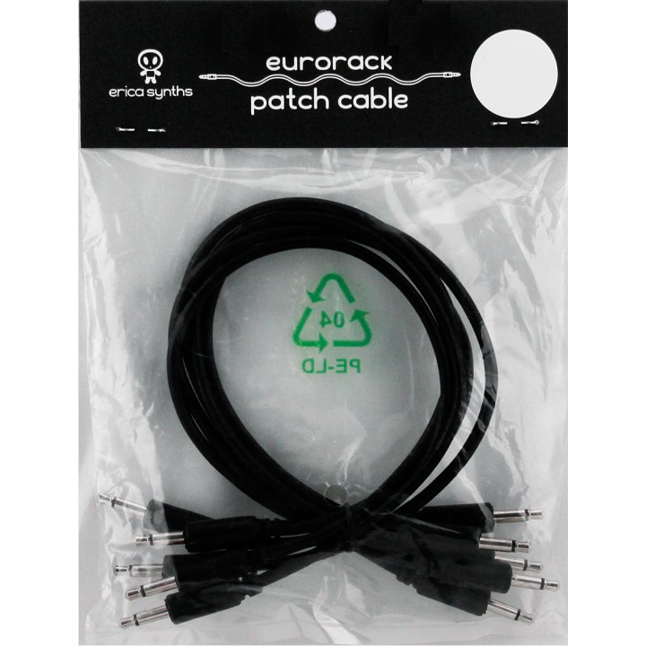 Erica Synths 5 Cavi Patch 10 Cm Nero